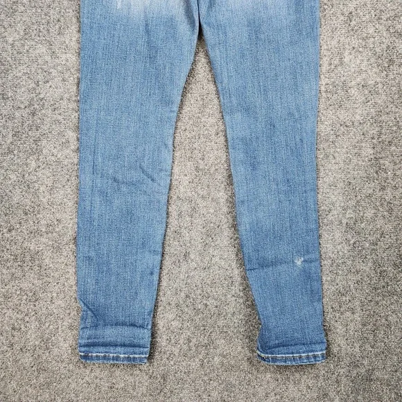 Judy Blue Jeans Womens 5/27 HighRise Skinny Fit Blue Leopard Stretch Denim Pants - Picture 6 of 14